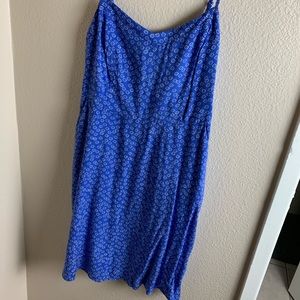 Blue floral dress